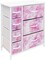 Sorbus Dresser with Drawers - Furniture Storage Tower Unit for Bedroom, Hallway, Closet, Office Organization - Steel Frame, Wood Top, Easy Pull Fabric Bins